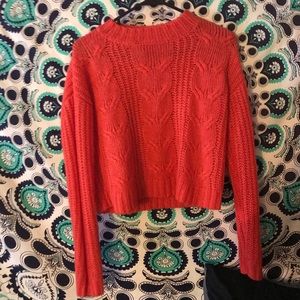 Orange/ red rue 21 sweater
